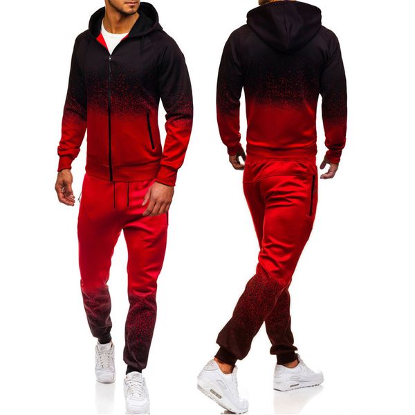 gradient color hoodies mens streetwear sportswear zipper jacket casual hip hop harajuku sweatshirt sweatpants suit 2pcs, Black
gradient color hoodies mens streetwear sportswear zipper jacket casual hip hop harajuku sweatshirt sweatpants suit 2pcs, Black