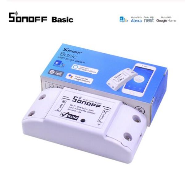 sonoff basic wifi smart switch wireless home automation relay module domotica diy remote controller works with nest alexa
sonoff basic wifi smart switch wireless home automation relay module domotica diy remote controller works with nest alexa