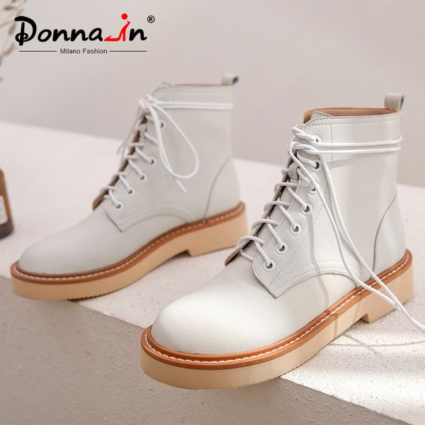 donna-in leisure flat platform ankle boots women spring autumn genuine leather women shoes cross tied cozy office lady botines t200520, Black
donna-in leisure flat platform ankle boots women spring autumn genuine leather women shoes cross tied cozy office lady botines t200520, Black