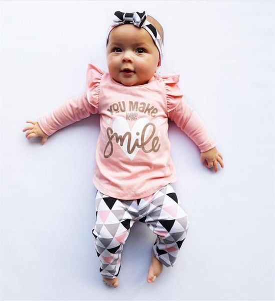 2019 осень стиль ребёнки одежда мода хлопок baby girl одежда установить повседневный письмо футболка + брюки + оголовье 3шт наборы, White
2019 осень стиль ребёнки одежда мода хлопок baby girl одежда установить повседневный письмо футболка + брюки + оголовье 3шт наборы, White