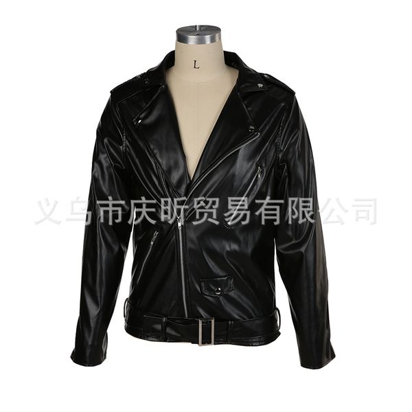 2018 autumn st0485 men's coat selling fashion slim fit high collar joint locomotive leather jacket, Black
2018 autumn st0485 men's coat selling fashion slim fit high collar joint locomotive leather jacket, Black