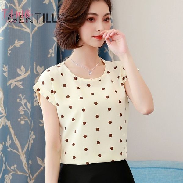 gentillove 2020 applique summer dot floral print chiffon blouse shirt women short sleeve o neck boho casual female plus size blusas, White
gentillove 2020 applique summer dot floral print chiffon blouse shirt women short sleeve o neck boho casual female plus size blusas, White