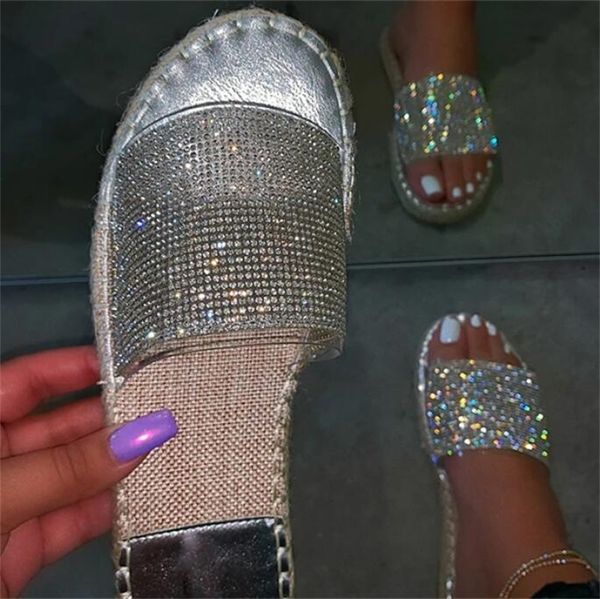 sandals women slippers 2021 summer glitter open toe casual beach shoes flats bling crystal ladies plus size, Black
sandals women slippers 2021 summer glitter open toe casual beach shoes flats bling crystal ladies plus size, Black