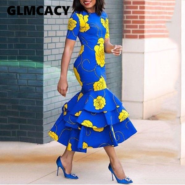 women round neck mid-calf falbala sheath pullover dresses trumpet / mermaid flora printed short sleeve summer party dress, Black;gray
women round neck mid-calf falbala sheath pullover dresses trumpet / mermaid flora printed short sleeve summer party dress, Black;gray