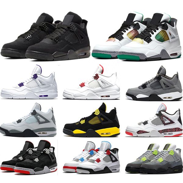 jumpman 4 4s mens trainers basketball shoes sail neon metallic purple red athletics men sports sneakers size 40-47
jumpman 4 4s mens trainers basketball shoes sail neon metallic purple red athletics men sports sneakers size 40-47