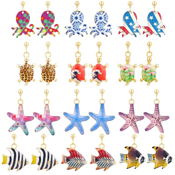 small cute tortoise starfish korean drop earrings for women animal fish enamel dangle earring boho fashion jewelry oorbellen new, Silver
small cute tortoise starfish korean drop earrings for women animal fish enamel dangle earring boho fashion jewelry oorbellen new, Silver