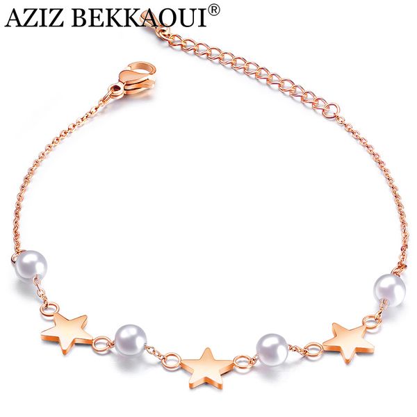 aziz bekkaoui simple style rose gold pearl women bracelets star charm bracelets for women fashion party jewelry gift, Golden;silver
aziz bekkaoui simple style rose gold pearl women bracelets star charm bracelets for women fashion party jewelry gift, Golden;silver
