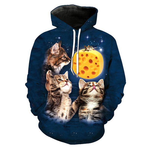 meows printed cap pocket pullover men's fashion cap and men's guard clothes sweatshirts printing blouse hoodies, Black
meows printed cap pocket pullover men's fashion cap and men's guard clothes sweatshirts printing blouse hoodies, Black