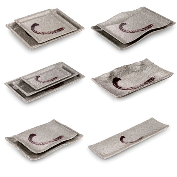 a5 melamine bluestone plate rectangular barbecue meat sushi plate marbling raw food cold food snack dish restaurant tableware
a5 melamine bluestone plate rectangular barbecue meat sushi plate marbling raw food cold food snack dish restaurant tableware