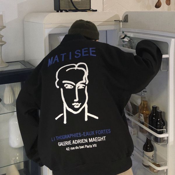 2019 spring trend korean version of the campus wind loose small fresh text printing men's round neck casual pullover sports, Black
2019 spring trend korean version of the campus wind loose small fresh text printing men's round neck casual pullover sports, Black