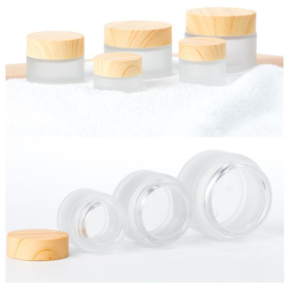 cream jar frosted glass jar cream bottles round cosmetic jars hand face packing bottles 5g 10g 15g 30g 50g 100g jars with wood grain cap
cream jar frosted glass jar cream bottles round cosmetic jars hand face packing bottles 5g 10g 15g 30g 50g 100g jars with wood grain cap