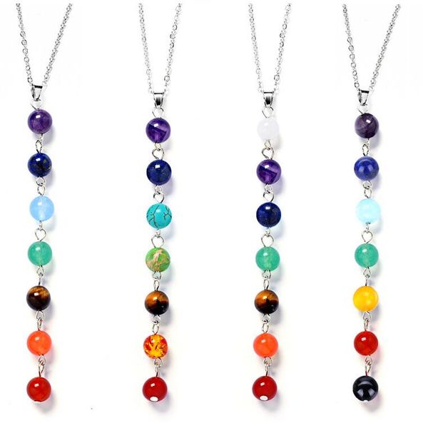 5style silver color seven color stone chakra necklaces pendants yoga reiki healing balancing 7 chakra necklace women giftthe seven chakras
5style silver color seven color stone chakra necklaces pendants yoga reiki healing balancing 7 chakra necklace women giftthe seven chakras