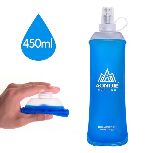 450 мл / 500 мл открытый питьевой воды бутылка мягкая складная колба bpa бесплатно для бега пеший марафон мешок воды
450 мл / 500 мл открытый питьевой воды бутылка мягкая складная колба bpa бесплатно для бега пеший марафон мешок воды
