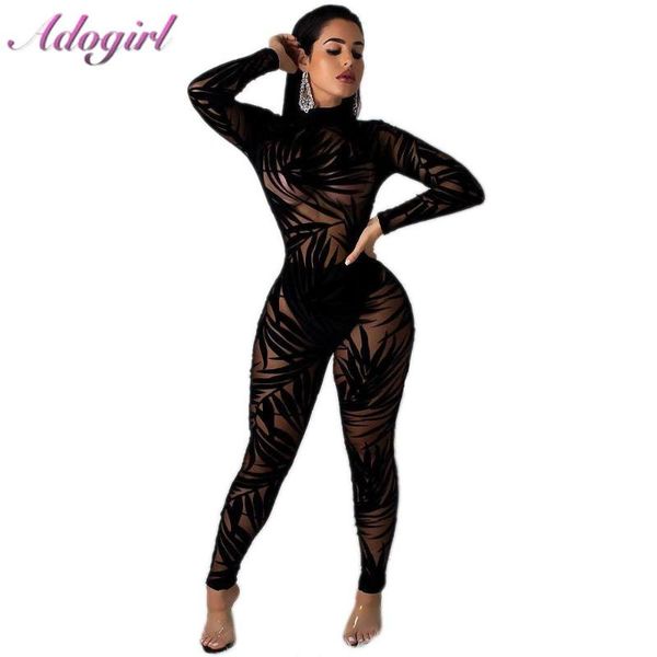 night party club black lace sheer mesh jumpsuit women casual bamboo leaf o neck long sleeve bodycon rompers female overalls, Black;white
night party club black lace sheer mesh jumpsuit women casual bamboo leaf o neck long sleeve bodycon rompers female overalls, Black;white