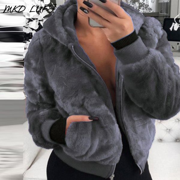 plush fur faux fur coat women autumn winter long sleeve hooded solid casual faux coats, Black
plush fur faux fur coat women autumn winter long sleeve hooded solid casual faux coats, Black