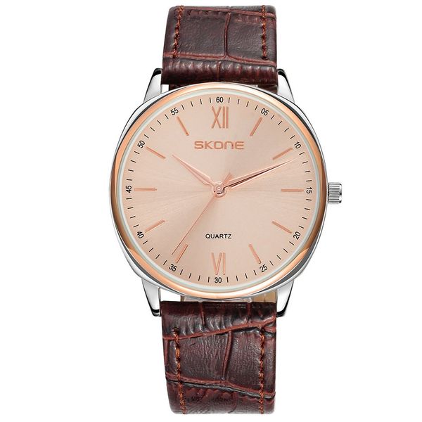 men business quartz watch ultra slim leather strap week calendar round dial novel design exquisite workmanship casual, Slivery;brown
men business quartz watch ultra slim leather strap week calendar round dial novel design exquisite workmanship casual, Slivery;brown