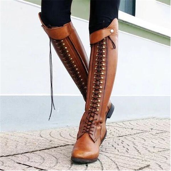 fashion shoes woman plus size boots women riding equestrian pointed toe square heel winter pu chaussures femme lace-up round toe, Black
fashion shoes woman plus size boots women riding equestrian pointed toe square heel winter pu chaussures femme lace-up round toe, Black