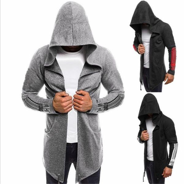 Solid Color Mens Hoodied Long Style Striped Printed Mens Hooded Tops Cardigan Casual Mens Clothing New Arrival
Solid Color Mens Hoodied Long Style Striped Printed Mens Hooded Tops Cardigan Casual Mens Clothing New Arrival