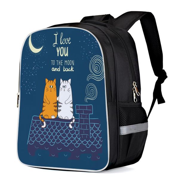two cats cartoon roof night backpacks school bag child book bag sports bags bottle side pockets school student silver edge
two cats cartoon roof night backpacks school bag child book bag sports bags bottle side pockets school student silver edge