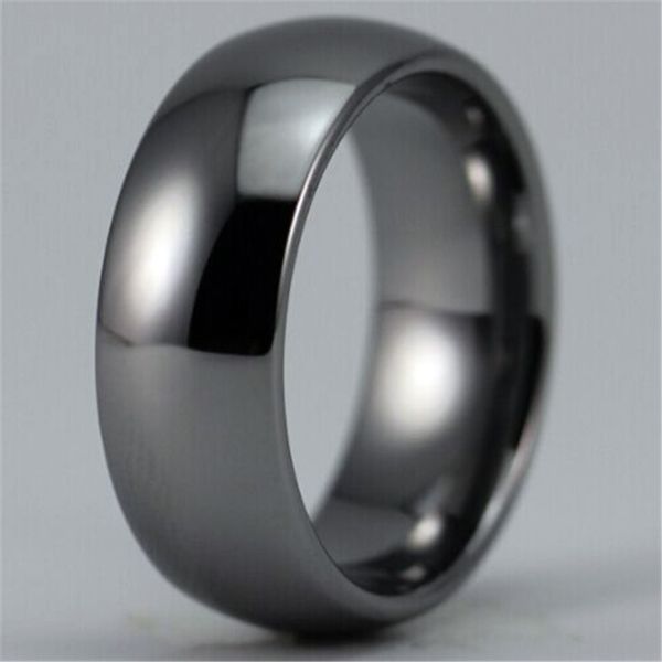 8mm width shiny silver color domed custom ring blank ring new men's fashion tungsten wedding ring t190624
8mm width shiny silver color domed custom ring blank ring new men's fashion tungsten wedding ring t190624