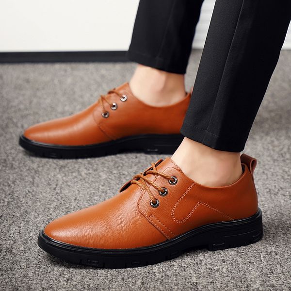 autumn leather casual shoes men quality male sneakers outdoor men sneakers fashion soft flats boat shoes comfortable, Black
autumn leather casual shoes men quality male sneakers outdoor men sneakers fashion soft flats boat shoes comfortable, Black