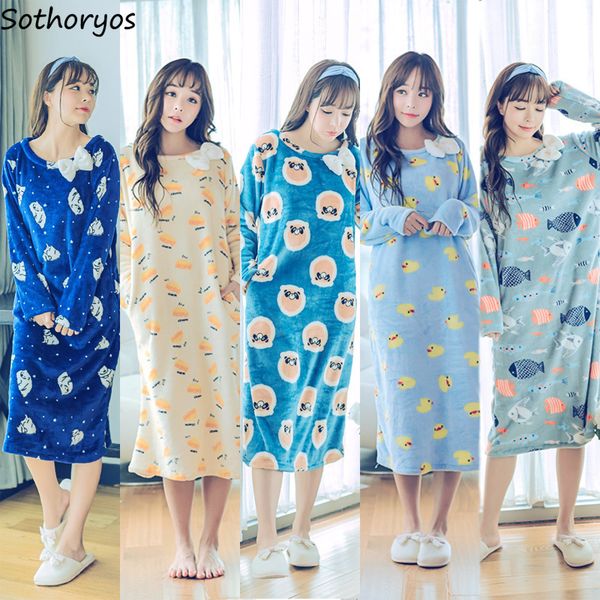 nightgowns women sleepwear long cartoon flannel warm thicker lovely casual loose womens nightdress ladies trendy, Black;red
nightgowns women sleepwear long cartoon flannel warm thicker lovely casual loose womens nightdress ladies trendy, Black;red