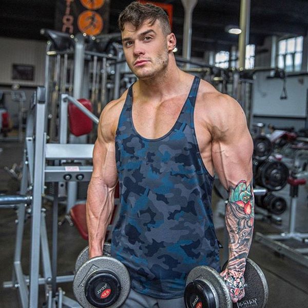 fashion men tank camouflage sleeveless shirt gyms fitness workout breathable vest running training clothing, White;black
fashion men tank camouflage sleeveless shirt gyms fitness workout breathable vest running training clothing, White;black