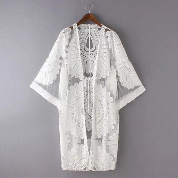 summer swimsuit lace hollow crochet for beach bikini cover up 3/4 sleeve women swimwear beach dress white tunic shirt, Blue;gray
summer swimsuit lace hollow crochet for beach bikini cover up 3/4 sleeve women swimwear beach dress white tunic shirt, Blue;gray