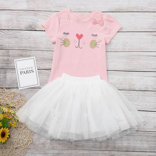 kds designer clothes baby girl clothes 2019 fashion short sleeve t shirts 2 piece outfits white gauze tutu skirts children clothing
kds designer clothes baby girl clothes 2019 fashion short sleeve t shirts 2 piece outfits white gauze tutu skirts children clothing