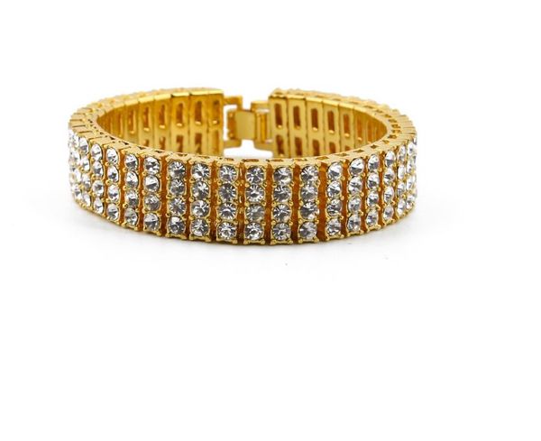 new european and american fashion trend hip-hop personality accessories 4 rows of bracelet boutique men's bracelet accessories, Golden;silver
new european and american fashion trend hip-hop personality accessories 4 rows of bracelet boutique men's bracelet accessories, Golden;silver