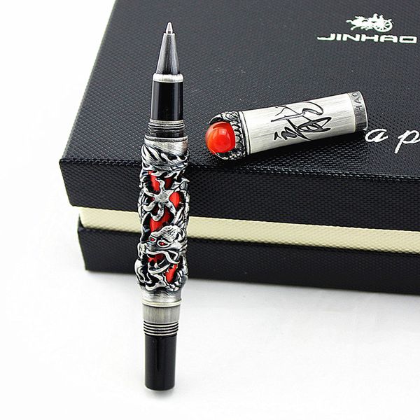 gel pens jinhao dragon king vintage rollerball pen, unique metal embossing hi-tech, gray & red color business office home supplies
gel pens jinhao dragon king vintage rollerball pen, unique metal embossing hi-tech, gray & red color business office home supplies