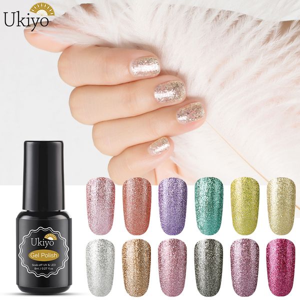 ukiyo 8ml platinum glitter nail gel polish soak off uv led shining sequins gel varnish semi permanent nail art lacquer gellak, Red;pink
ukiyo 8ml platinum glitter nail gel polish soak off uv led shining sequins gel varnish semi permanent nail art lacquer gellak, Red;pink