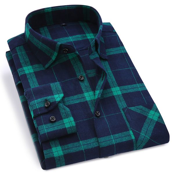 2020 new mens plaid shirt 100% cotton mens business casual long sleeve shirt male social dress shirts flannel 4xl, White;black
2020 new mens plaid shirt 100% cotton mens business casual long sleeve shirt male social dress shirts flannel 4xl, White;black
