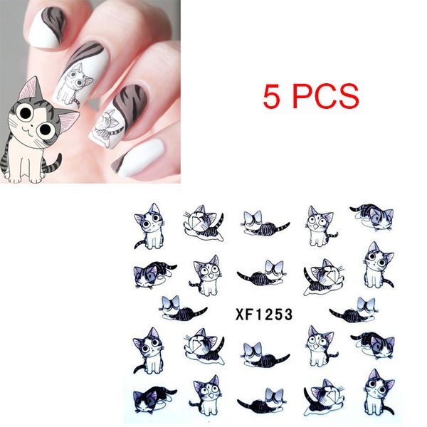 5 sheet/set nail sticker cute cartoon cat patterned water transfers art decals diy manicure nails stickers mh88
5 sheet/set nail sticker cute cartoon cat patterned water transfers art decals diy manicure nails stickers mh88