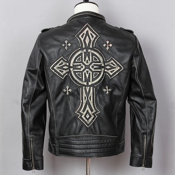 2019 vintage black men leather motorcyclist jacket plus size xxxxxl genuine cowhide slim fit biker leather jacket ing
2019 vintage black men leather motorcyclist jacket plus size xxxxxl genuine cowhide slim fit biker leather jacket ing