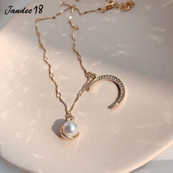 elegant zircon collares choker aesthetic gold color clavicle chain charm pearl moon pendant necklace women jewelry accessories, Silver
elegant zircon collares choker aesthetic gold color clavicle chain charm pearl moon pendant necklace women jewelry accessories, Silver