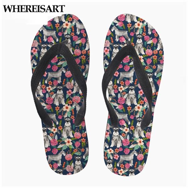 whereisart flip flops women summer cute schnauzer prints fashion girls beach flipflops women's slippers woman casual home shoes, Black
whereisart flip flops women summer cute schnauzer prints fashion girls beach flipflops women's slippers woman casual home shoes, Black