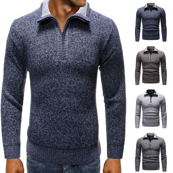classic autumn knitted sweaterspullovers winter warm wool sweater zipper neck knitwear casual slim pull homme print tricot, White;black
classic autumn knitted sweaterspullovers winter warm wool sweater zipper neck knitwear casual slim pull homme print tricot, White;black