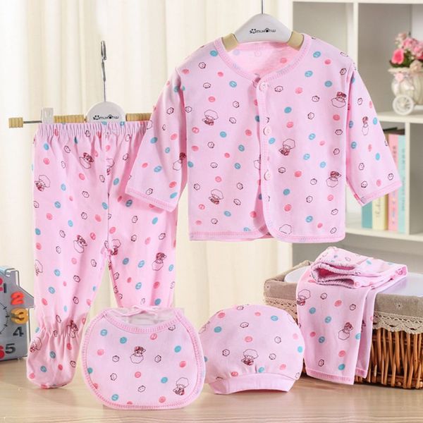 5pcs/set baby set newborn 0-3 months clothes boy girl cartoon long sleeve +hat+pants +bib baby girl clothes pajamas sets, White
5pcs/set baby set newborn 0-3 months clothes boy girl cartoon long sleeve +hat+pants +bib baby girl clothes pajamas sets, White