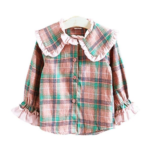 new autumn children girls blouses for 2-7y kids retro plaid chiffon wood ear turn down collar princess girls toddler shirts, White;black
new autumn children girls blouses for 2-7y kids retro plaid chiffon wood ear turn down collar princess girls toddler shirts, White;black