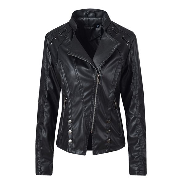 hee grand chic turn-down collar pu jackets 2019 autumn faux leather black outwears fashion eyelets windproof coats wwp222
hee grand chic turn-down collar pu jackets 2019 autumn faux leather black outwears fashion eyelets windproof coats wwp222