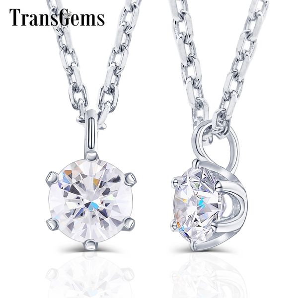 transgems 0.5 ct 5mm lab grown moissanite diamond solitaire slide pendant 14k 585 white gold pendant for women y200620, Silver
transgems 0.5 ct 5mm lab grown moissanite diamond solitaire slide pendant 14k 585 white gold pendant for women y200620, Silver