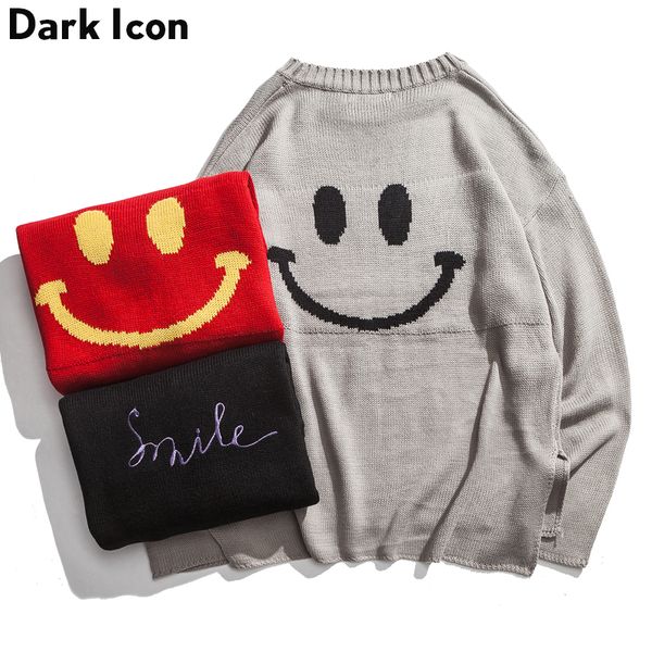 smile embroidery front short back long men's sweater 2018 pullover loose style sweater men 3colors, White;black
smile embroidery front short back long men's sweater 2018 pullover loose style sweater men 3colors, White;black