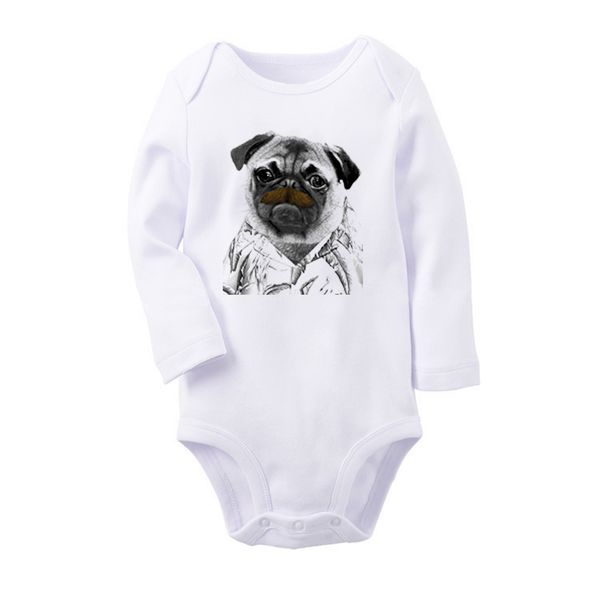 frank the pug mib men in black dog animal newborn baby boys girls outfits long sleeve jumpsuit cotton print infant bodysuit sets, White
frank the pug mib men in black dog animal newborn baby boys girls outfits long sleeve jumpsuit cotton print infant bodysuit sets, White