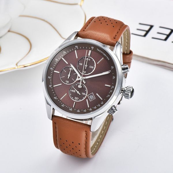 горячие продажи royal oak босс кварцевые часы календарь досуга мужские часы кожаный ремень бесплатная доставка регулярные, Slivery;brown 
горячие продажи royal oak босс кварцевые часы календарь досуга мужские часы кожаный ремень бесплатная доставка регулярные, Slivery;brown