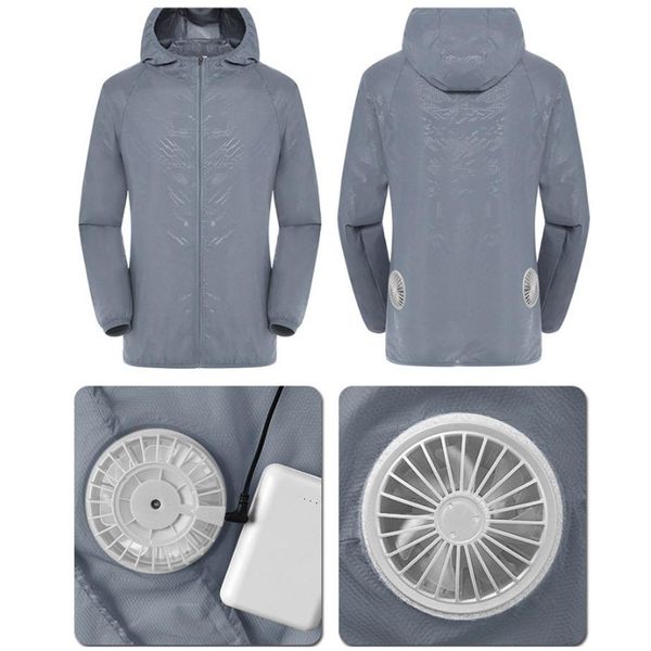 summer air conditioning service intelligent three-speed cooling clothe set usb air conditioning suit with fan uv protection wear, Blue;black
summer air conditioning service intelligent three-speed cooling clothe set usb air conditioning suit with fan uv protection wear, Blue;black
