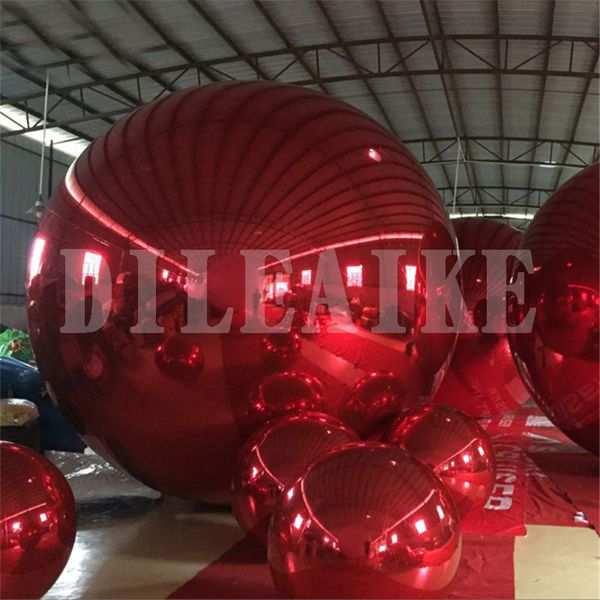 3m Diameter Inflatable Mirror Ball Reflective Inflatable Mirror Balloon For Shopping Mall Party Decoration