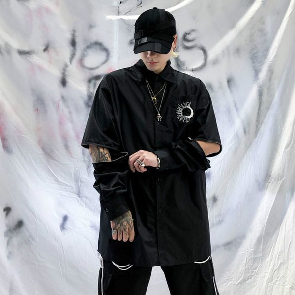 men's casual shirts men women streetwear shirt style jacket zipper long sleeve high street hip hop embroidered loose, White;black
men's casual shirts men women streetwear shirt style jacket zipper long sleeve high street hip hop embroidered loose, White;black