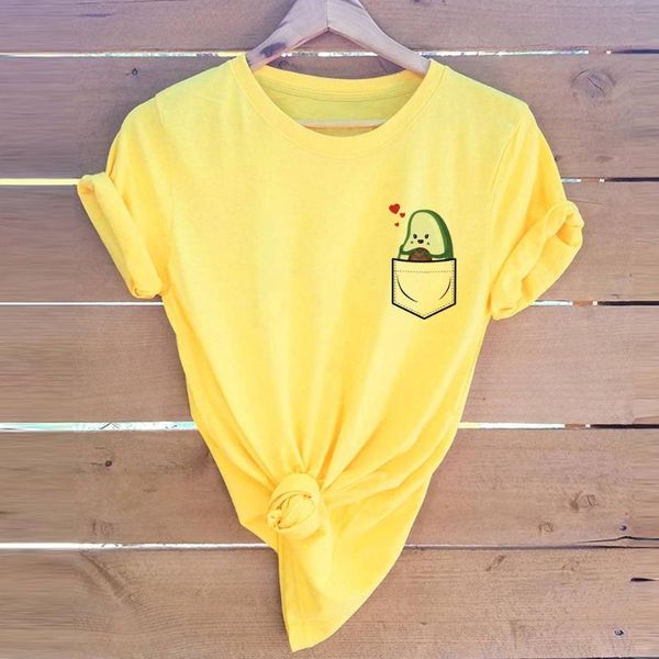 women's t-shirt women cotton plus size short sleeve avocado pocket print t shirt female vintage tshirt o-neck harajuku tees femme, White
women's t-shirt women cotton plus size short sleeve avocado pocket print t shirt female vintage tshirt o-neck harajuku tees femme, White