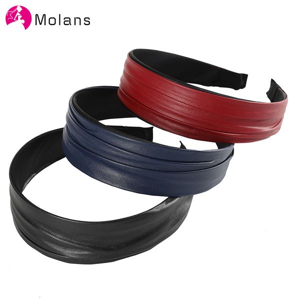 molans new wrinkled faux leather hairbands solid simple pu leathers women headbands fashion navy black wide hair hoops headwear
molans new wrinkled faux leather hairbands solid simple pu leathers women headbands fashion navy black wide hair hoops headwear